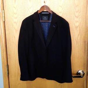 Men's Tailorbyrd Black Sport coat/Blazer 44 R stretch fabric